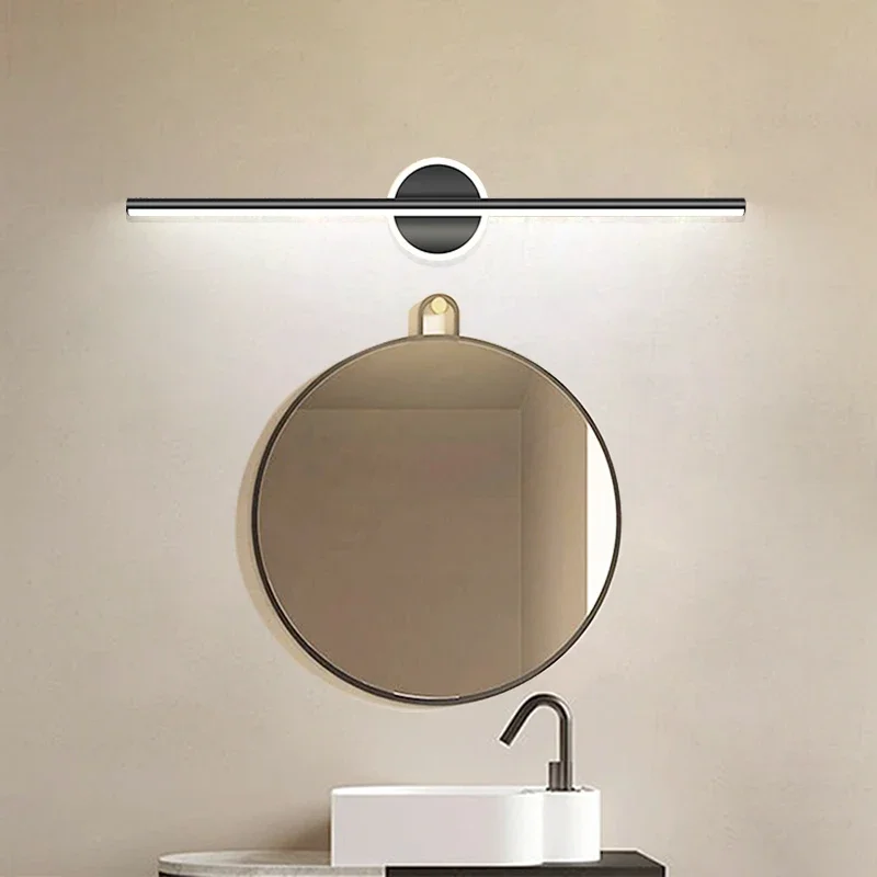 Lighting Bolt Decor - 現代の LED ミラーランプ 40/55 センチメートルウォールライト浴室トイレブラックゴールドロングストリップ器具家の装飾 Led