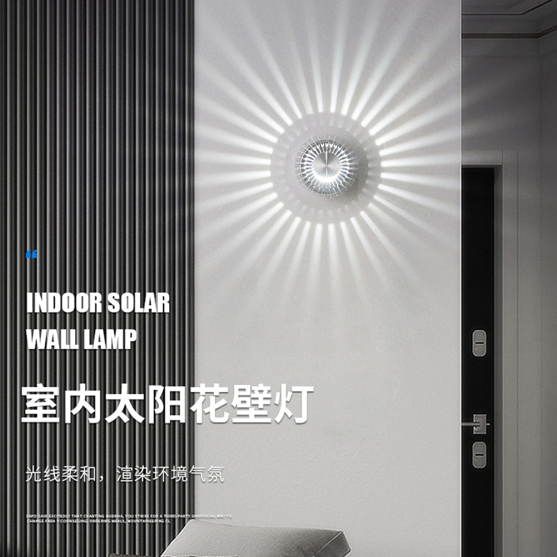 Decor Lighting Discount - クリエイティブLED通路壁ランプ アルミ製ひまわり型廊下バーKTV背景壁装飾RGB雰囲気ライト 割引特価
