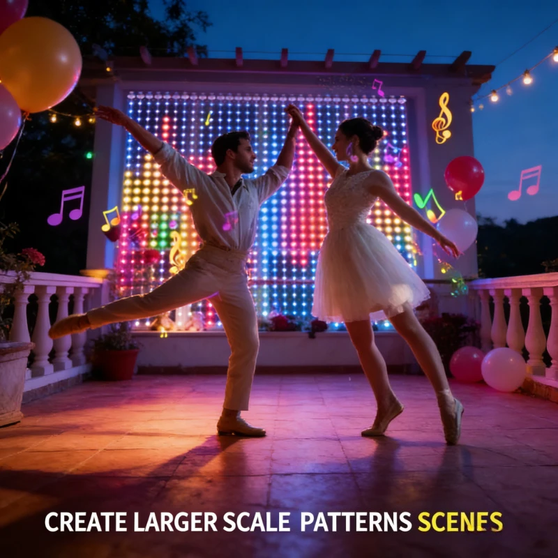 Lighting Decor Wedding - スマート400LEDカーテンライト、音楽同期DIYフェアリーストリングライト、クリスマスウェディングパーティーの窓飾り用