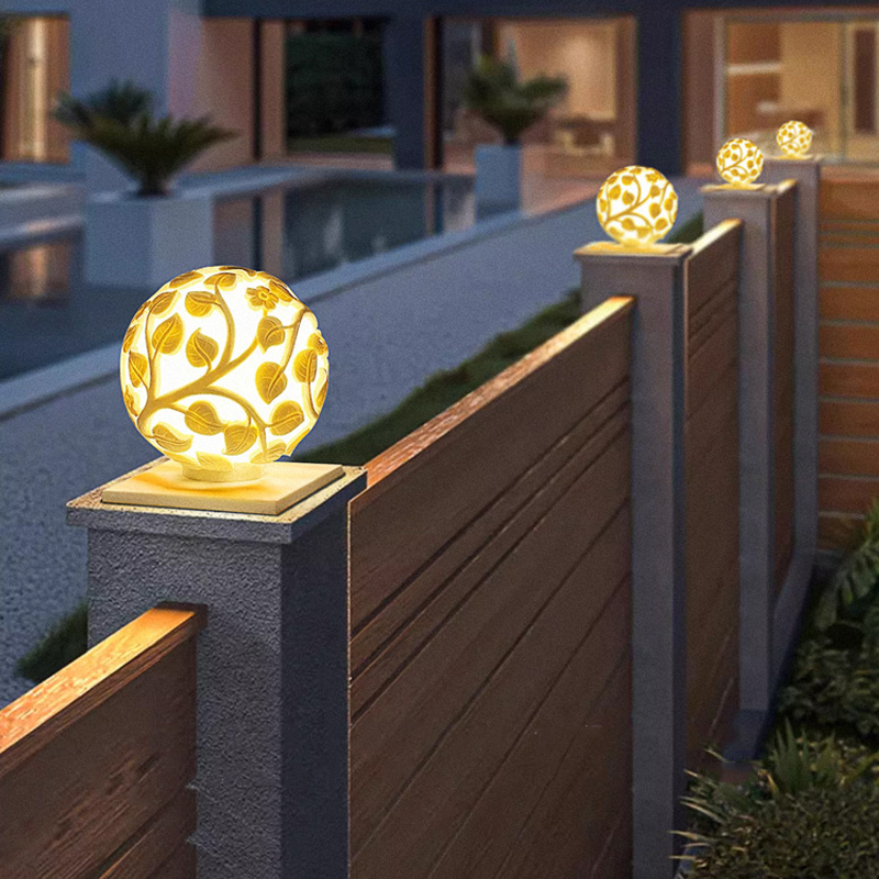 Lighting Decor Outdoor - 屋外用柱状ライト ソーラーLED柱状ライト 非ソーラーライト 屋外用庭園装飾品 屋外用ガーデンライト