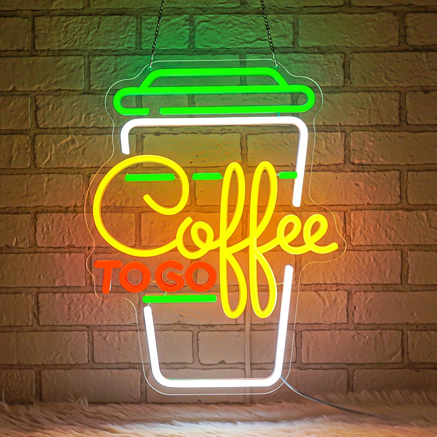 Restaurant Lighting Decoration - コーヒーネオンサイン USB調光可能なLEDライト コーヒーステーション、コーヒーバー、カフェ、キッチン、レストラン、ホームステーションの装飾、ビジネスサイン用