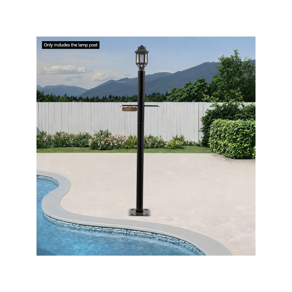 Lighting Decor Outdoor - 2.5m分割型街路灯柱 - 耐候性・防錆焼付塗装、滑らかなエッジ、車道・歩道・屋外装飾照明用