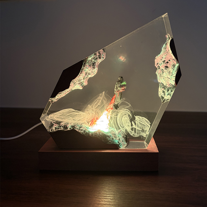 Lighting Decor Wedding - SFアニメフィギュア生物樹脂製テーブルライトクリエイティブアート装飾ランプ映画フィギュア7色ナイトライトUSB充電
