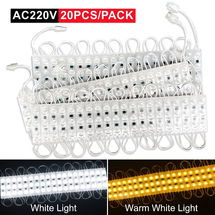 Lighting Bolt Decor - 220V ハイライト LED モジュール 20 個防水折りたたみ式
