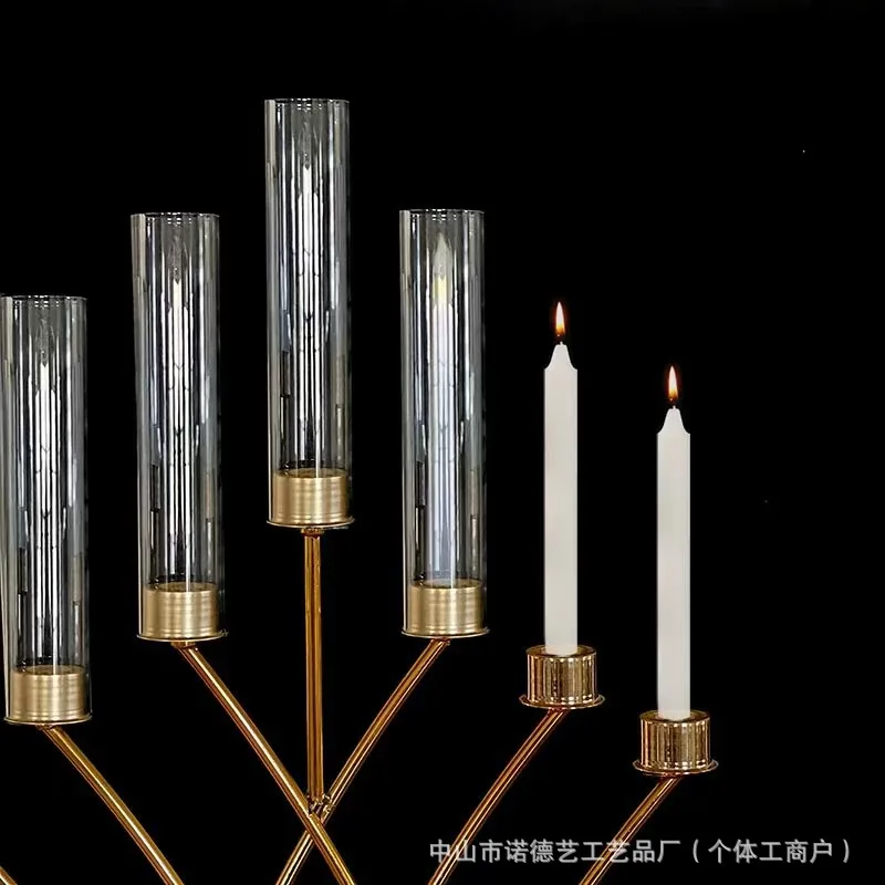 Lighting Decor Wedding - TQH7.3 モダンでシンプルな高級感のある家庭用キャンドルスティック、ロードガイド、結婚式会場装飾、ホテルステージ小道具装飾