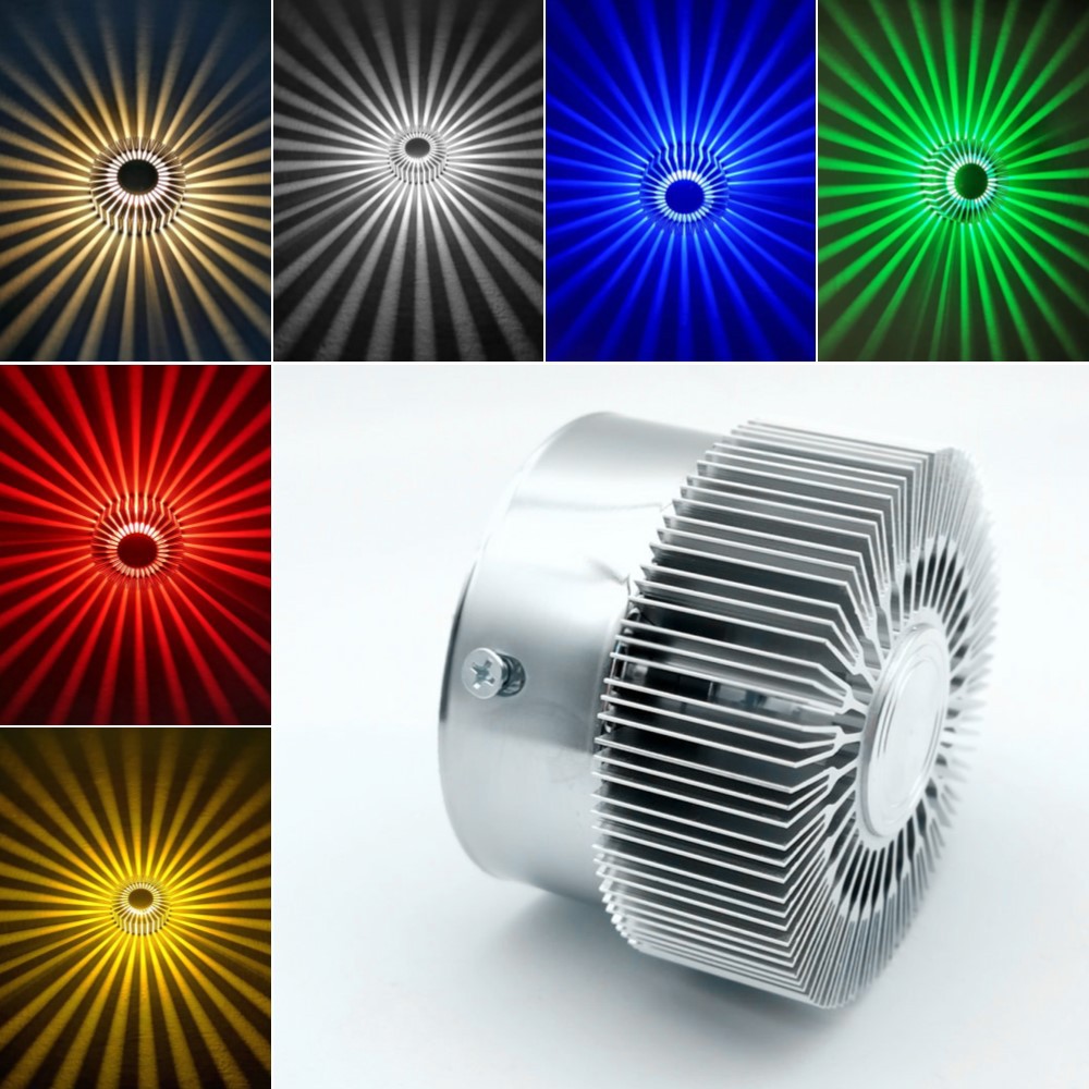 Decor Lighting Discount - クリエイティブLED通路壁ランプ アルミ製ひまわり型廊下バーKTV背景壁装飾RGB雰囲気ライト 割引特価