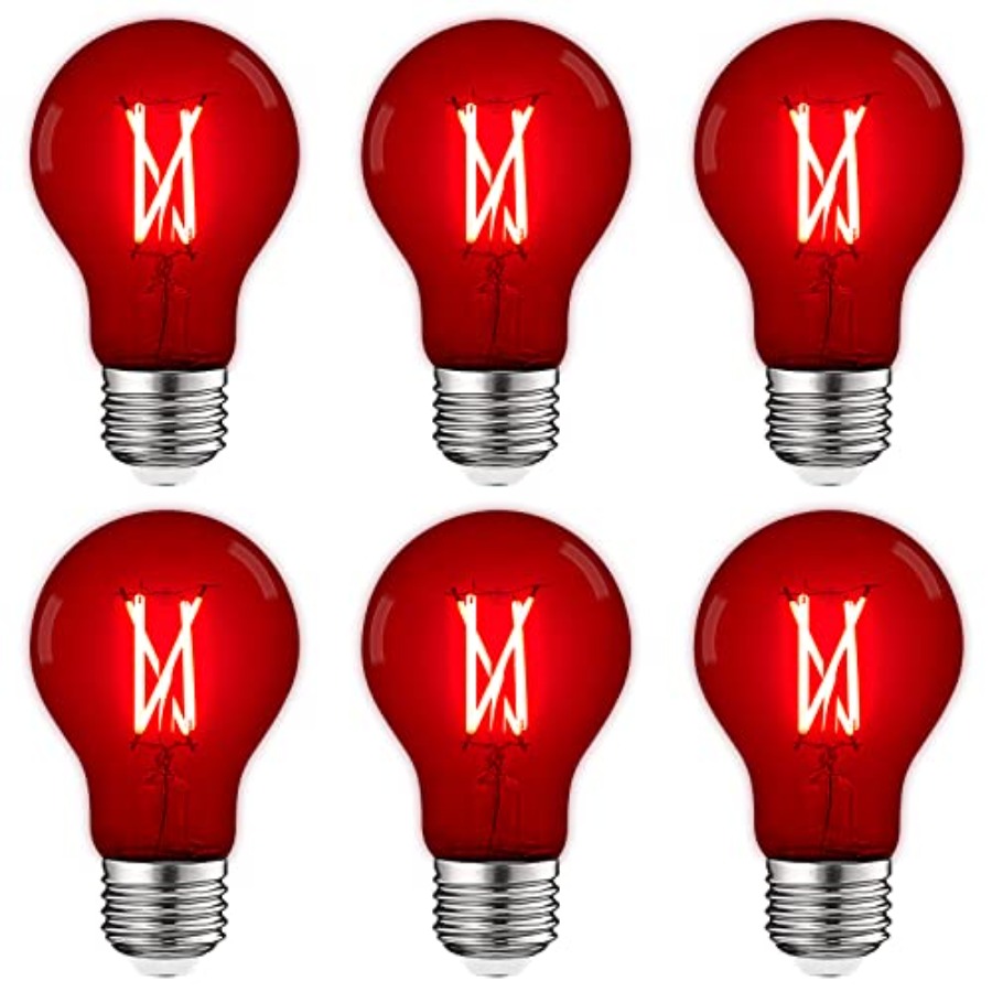 A19 エジソンLED電球、4.5W 60W相当、カラーガラ - Lighting Decor Outdoor のレビューと価格