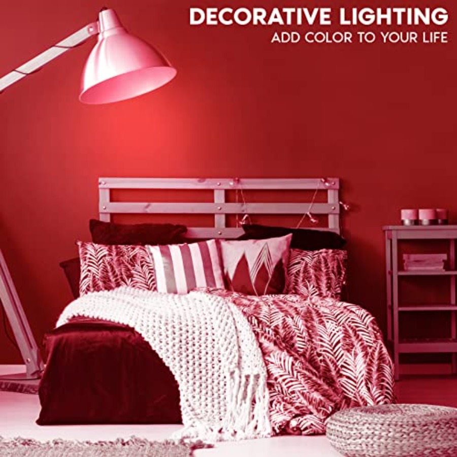 A19 エジソンLED電球、4.5W 60W相当、カラーガラ - Lighting Decor Outdoor のレビューと価格