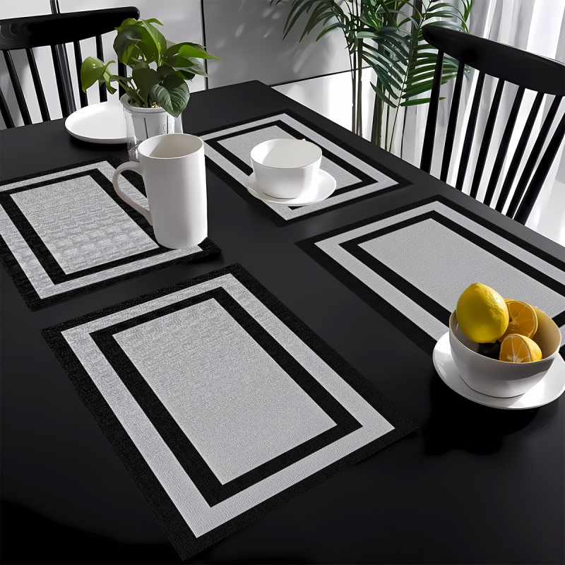 VIKAMA シンプルな幾何学模様のテーブルマット 火傷防止 - Restaurant Lighting Decoration のレビューと価格