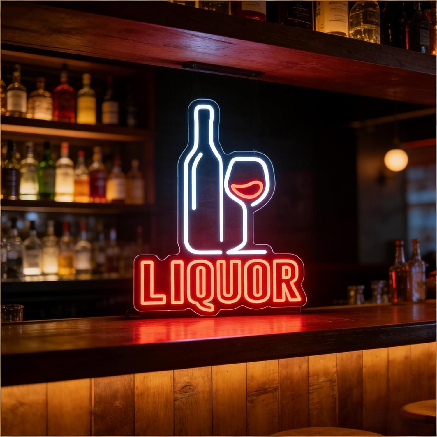 リキュールネオンサインUSB調光LEDライト、バー、パブ、レ - Restaurant Lighting Decoration のレビューと価格