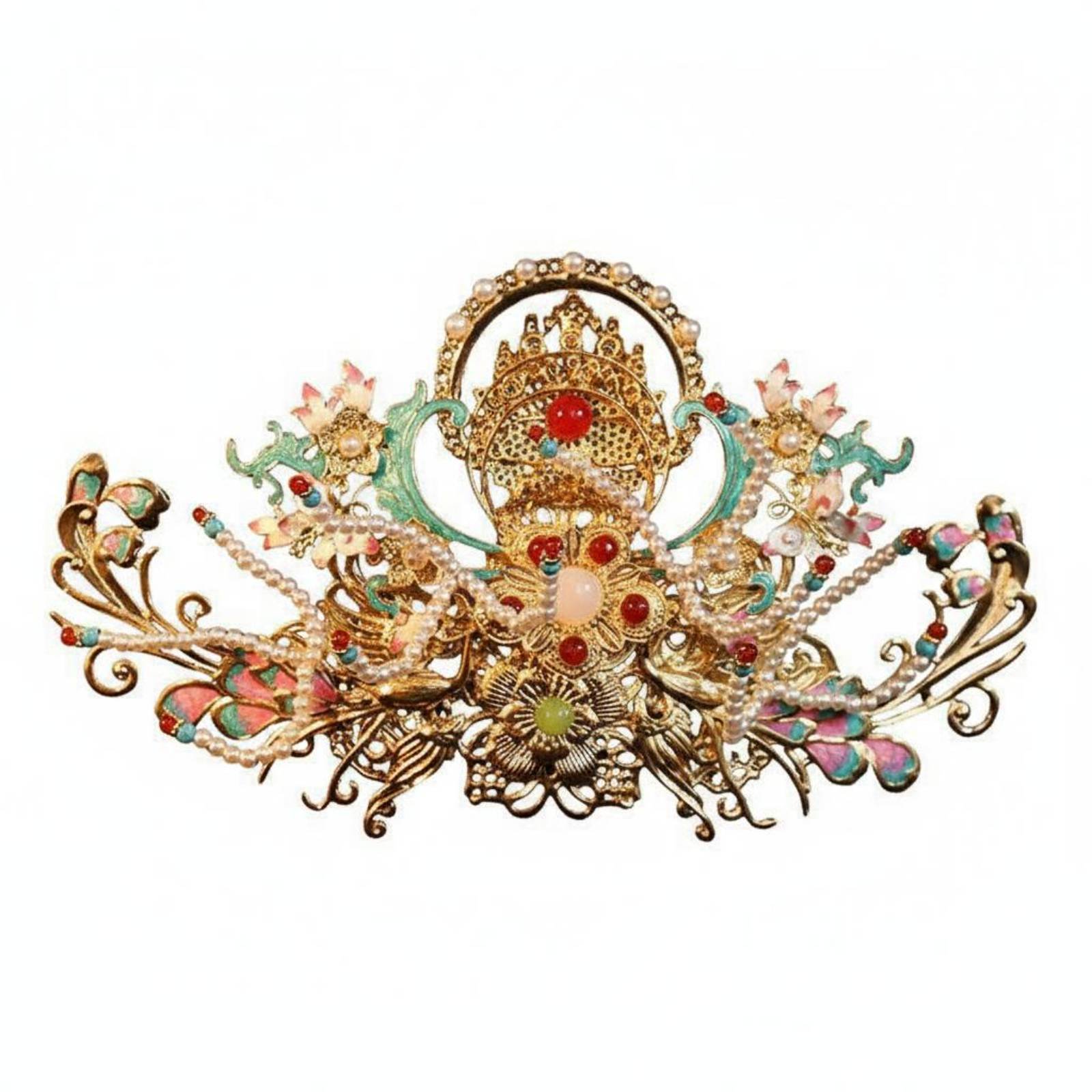 伝統的な中国のヘアクラウン 妖精のような美的感覚 伝統的な中 - Elegant Decor & Lighting Llc のレビューと価格