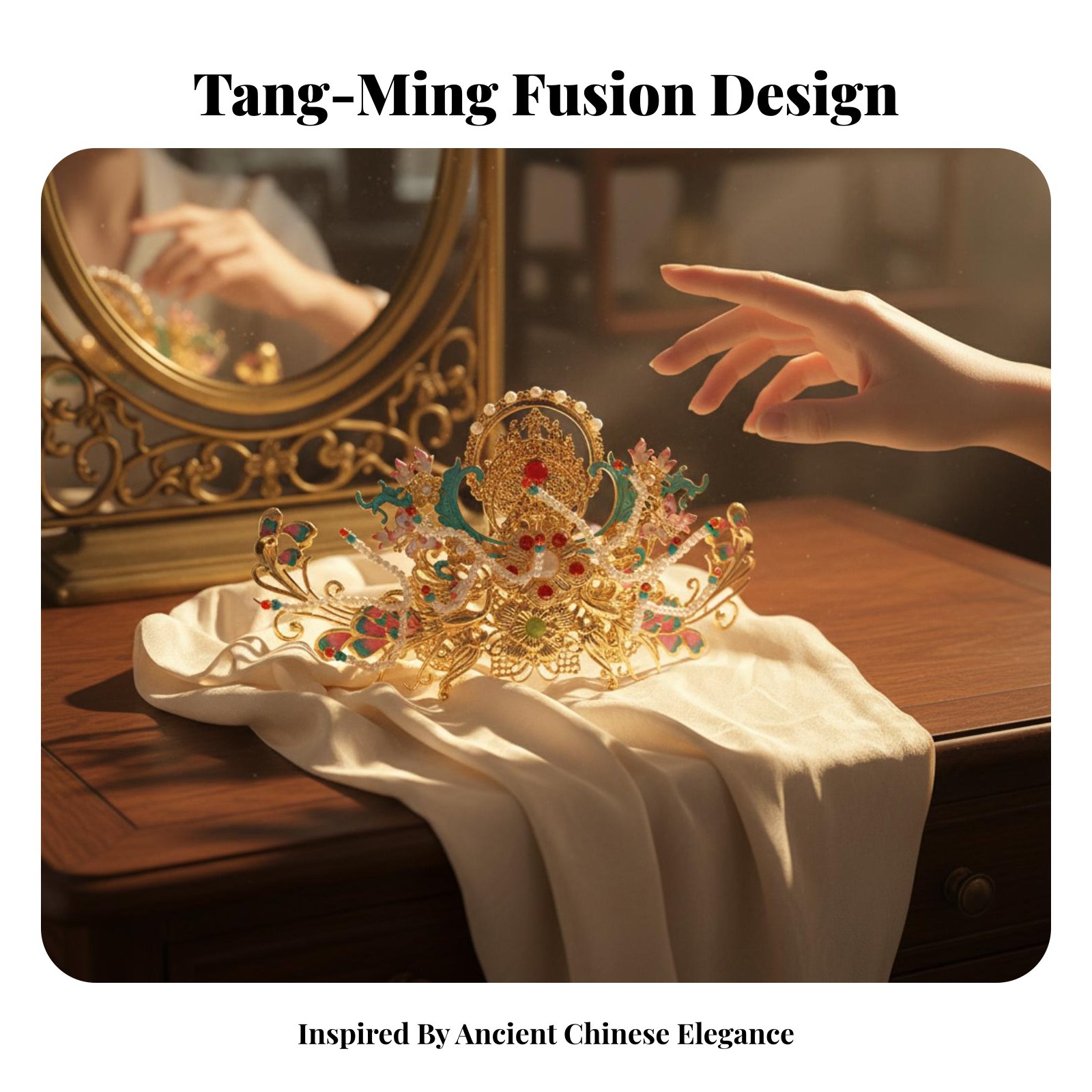 伝統的な中国のヘアクラウン 妖精のような美的感覚 伝統的な中 - Elegant Decor & Lighting Llc のレビューと価格