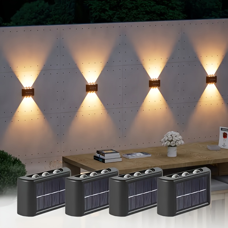 LEDソーラーライト 屋外防水 ソーラーウォールランプ 上下 - Lighting Decor Outdoor のレビューと価格