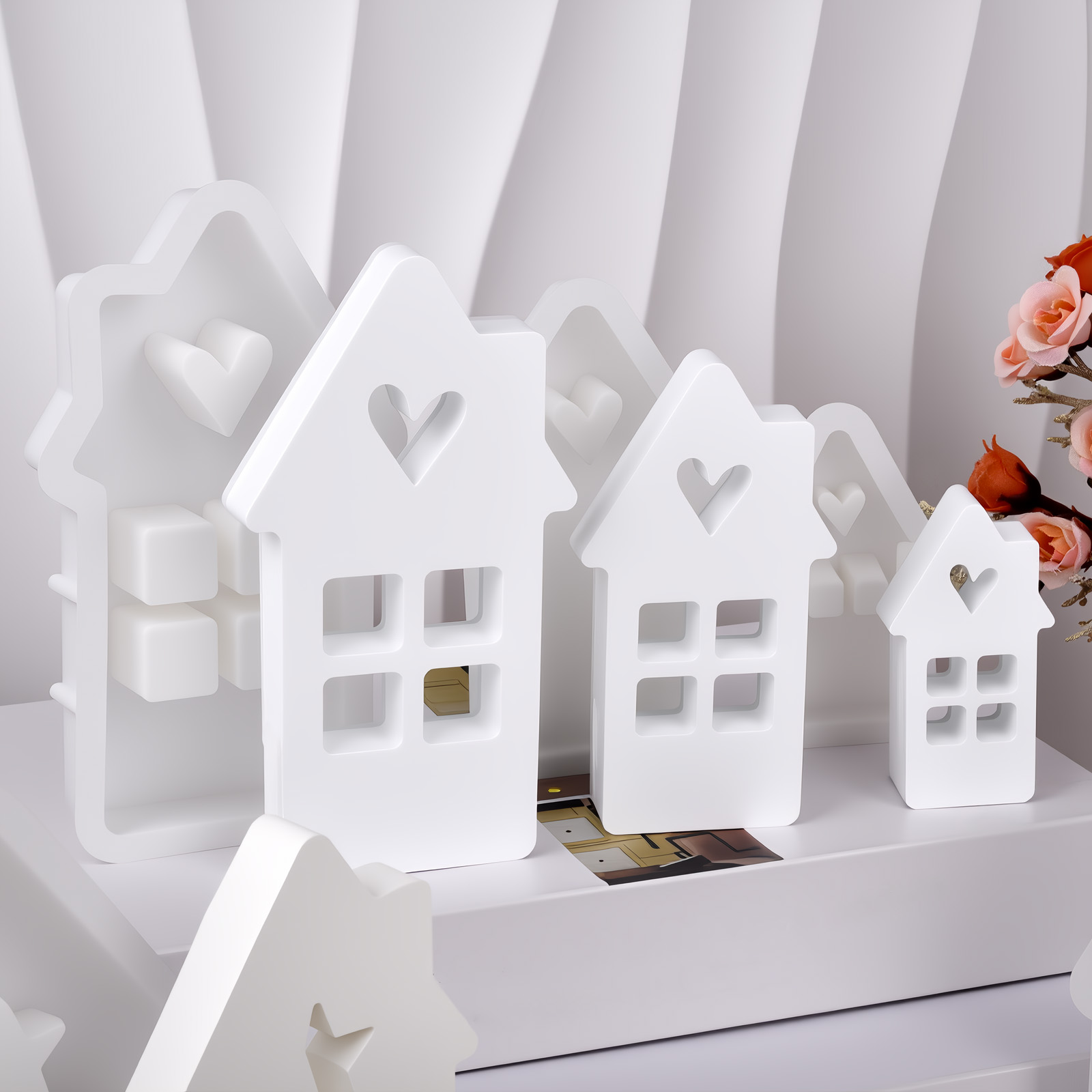 スターハートハウスシリコーン金型ライトハートハウスコンクリー - Lighting Decor House のレビューと価格