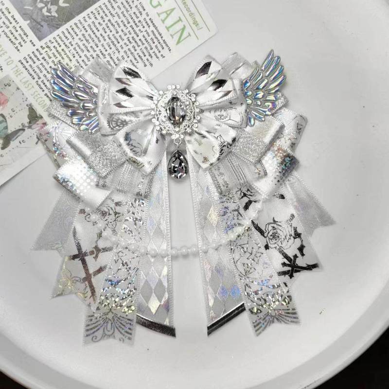 オリジナル手作りリボン飾り　黒金二重蝶結びピン　イタバッグ、 - Decor Lighting Fans のレビューと価格