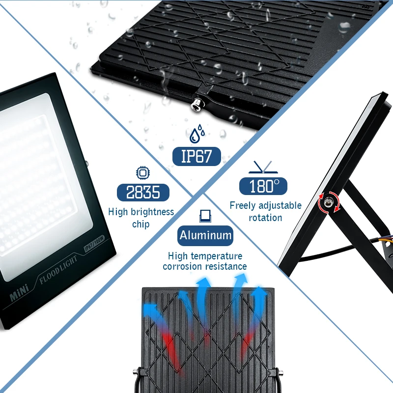 LED投光器 220V 10W 20W 30W 50W 10 - Lighting Decor Outdoor のレビューと価格