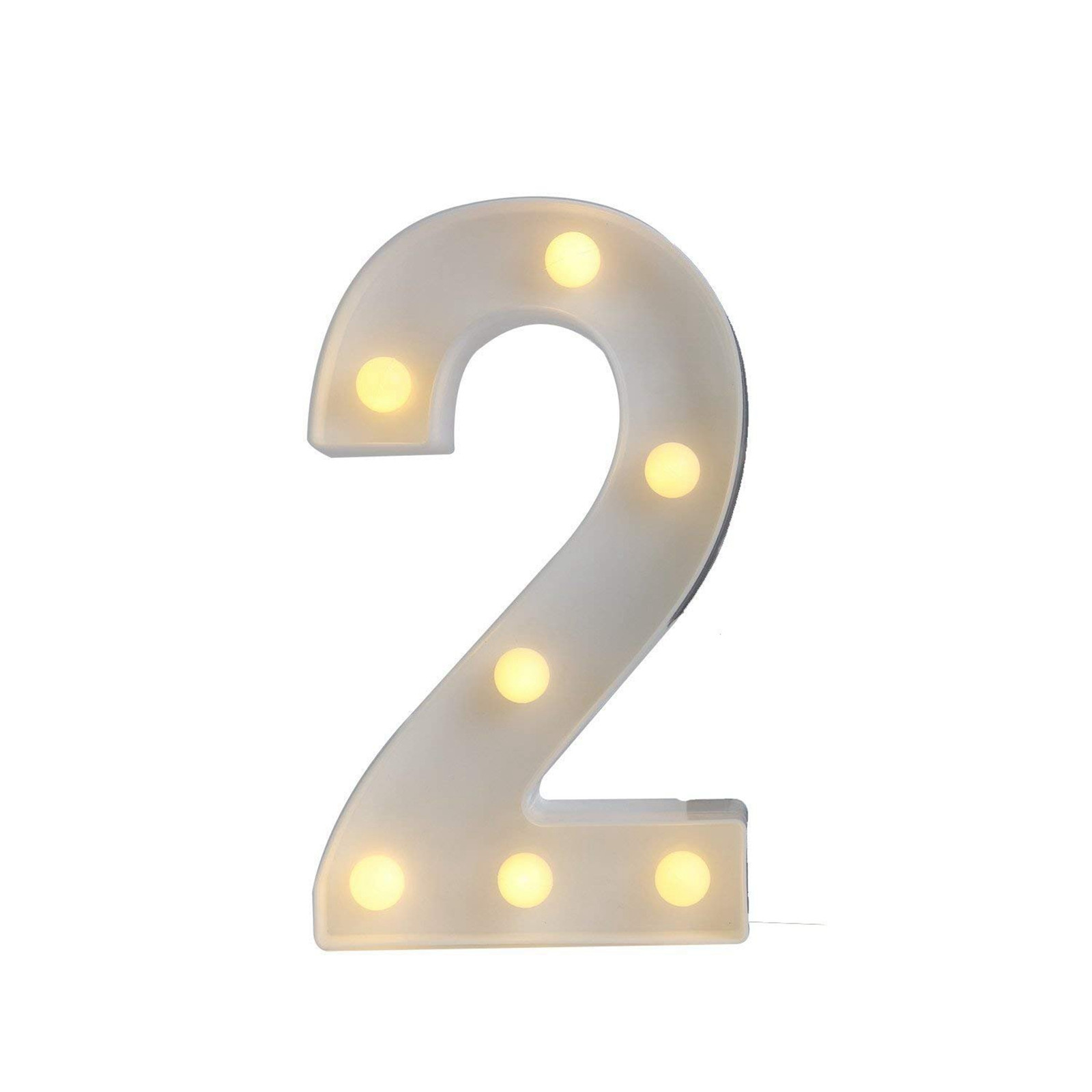 LEDライト付きプラスチック電池式アルファベット番号,パーテ - Lighting Decoration Stand のレビューと価格