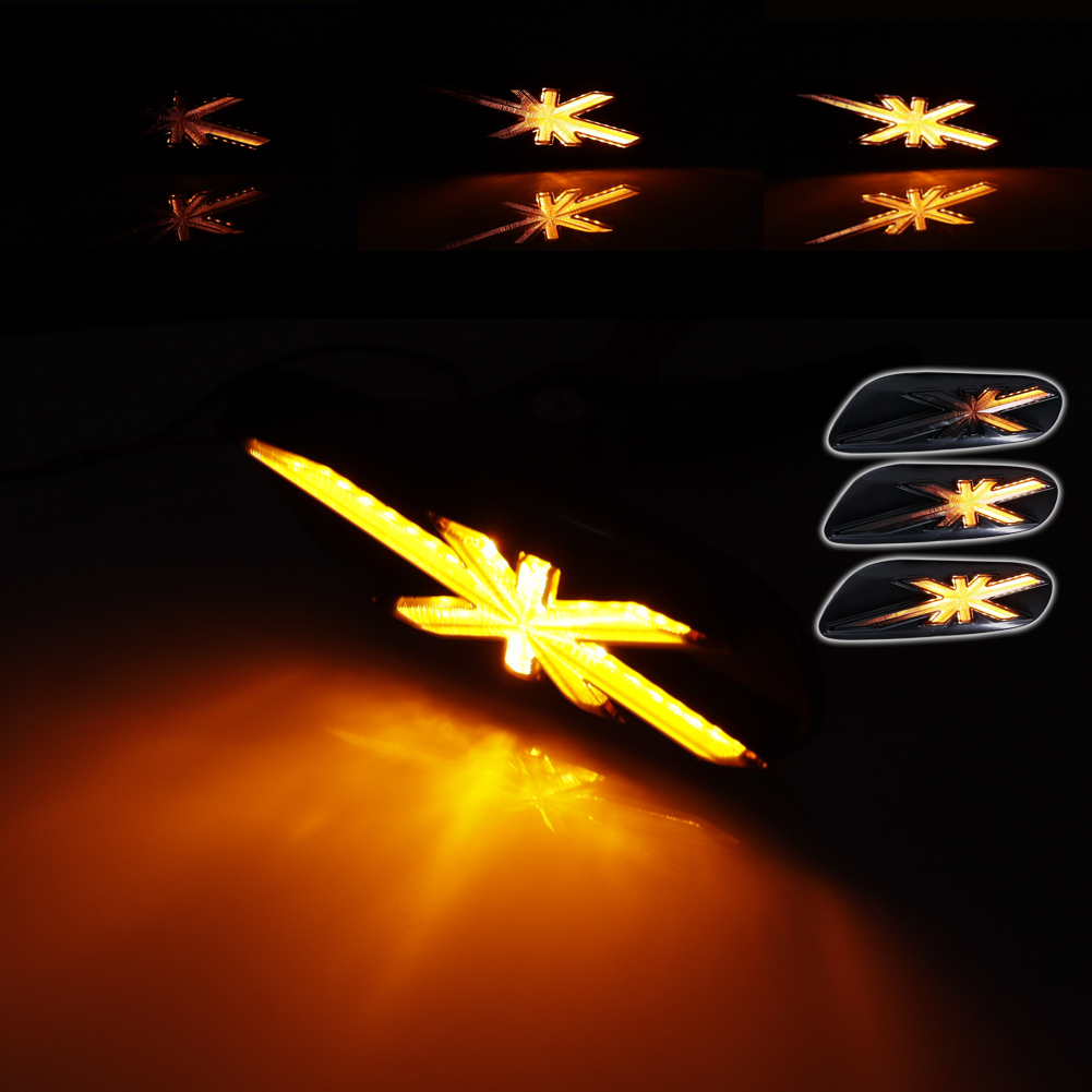 2 個スモークレンズユニオンジャックアンバー LED フェン - Union Lighting & Decor のレビューと価格