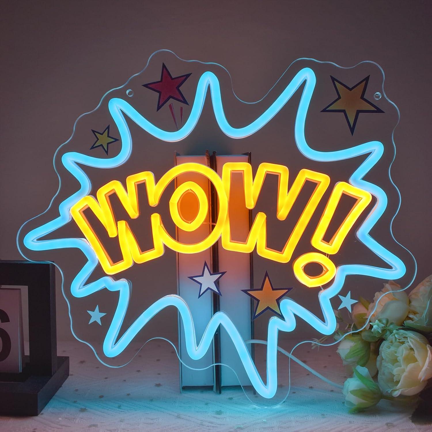 WOWネオンサイン USB調光式LEDネオンライト 寝室、ゲ - Lighting Decor Wow のレビューと価格