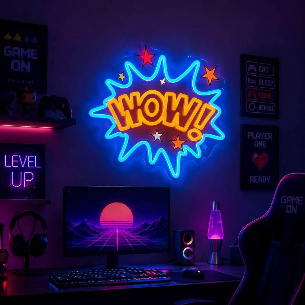 WOWネオンサイン USB調光式LEDネオンライト 寝室、ゲ - Lighting Decor Wow のレビューと価格