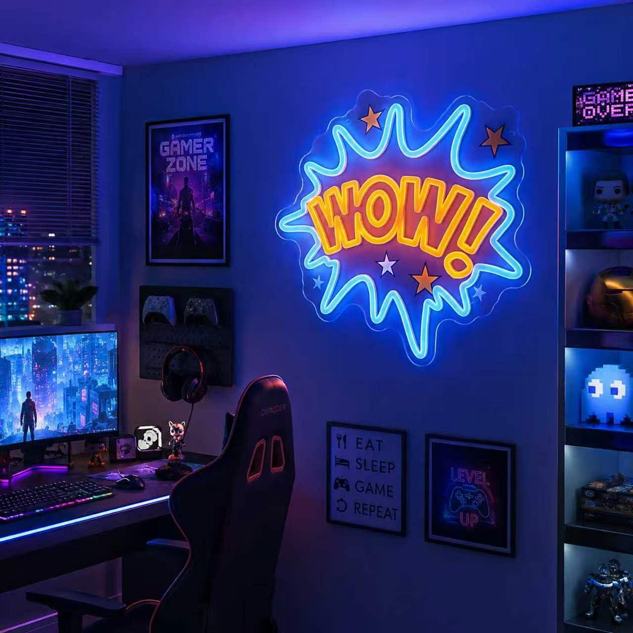 WOWネオンサイン USB調光式LEDネオンライト 寝室、ゲ - Lighting Decor Wow のレビューと価格