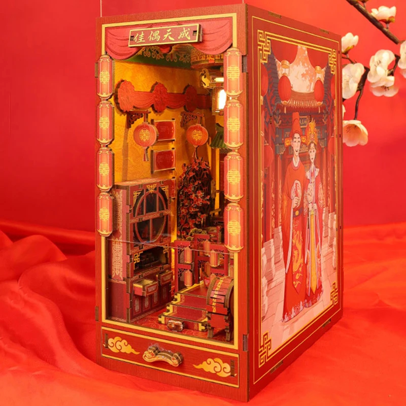 OUZEY DIY 中国の結婚式の木製ブックヌック棚インサー - Lighting Decor House のレビューと価格