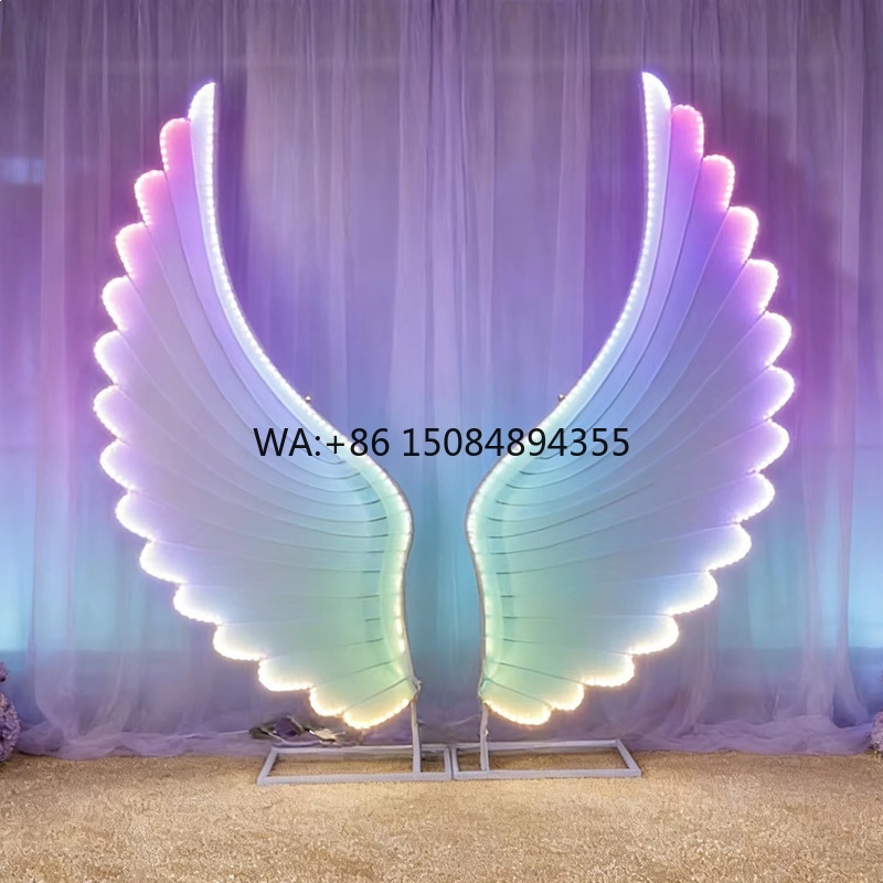 光る天使の羽ライト小道具 カラフルファンタジーLEDウィング - Lighting Decor Wedding のレビューと価格