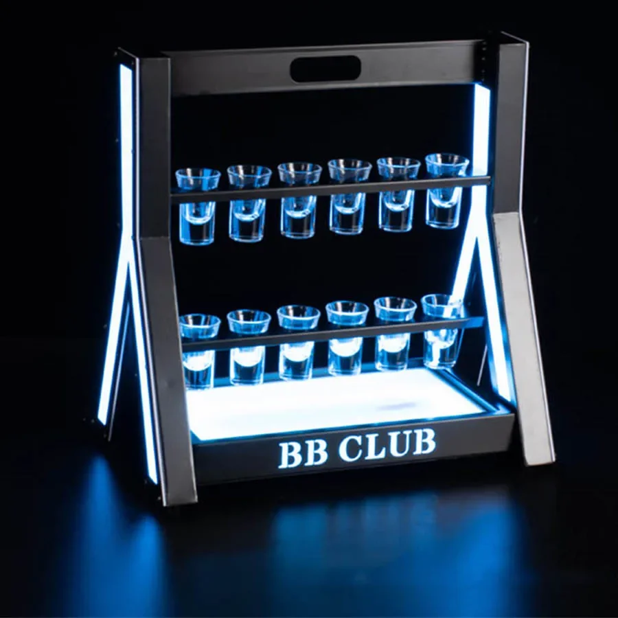 LEDショットグラス付き充電式ディスプレイスタンド,LEDカ - Lighting Decoration Stand のレビューと価格