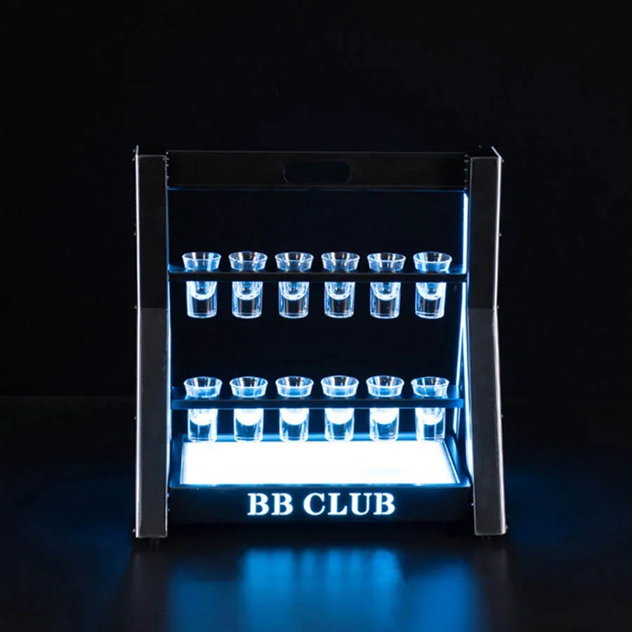 LEDショットグラス付き充電式ディスプレイスタンド,LEDカ - Lighting Decoration Stand のレビューと価格