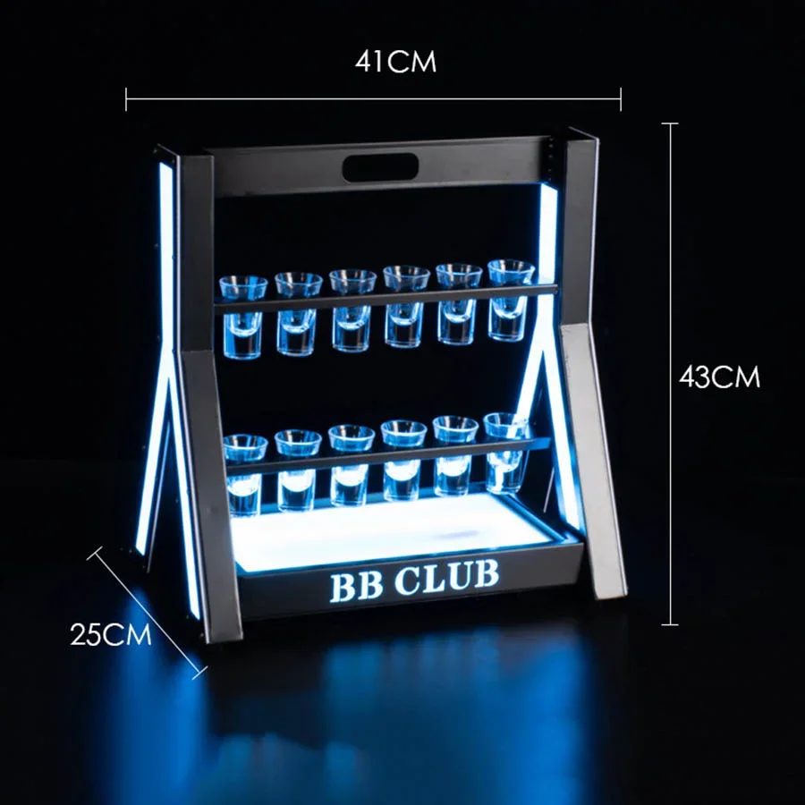 LEDショットグラス付き充電式ディスプレイスタンド,LEDカ - Lighting Decoration Stand のレビューと価格