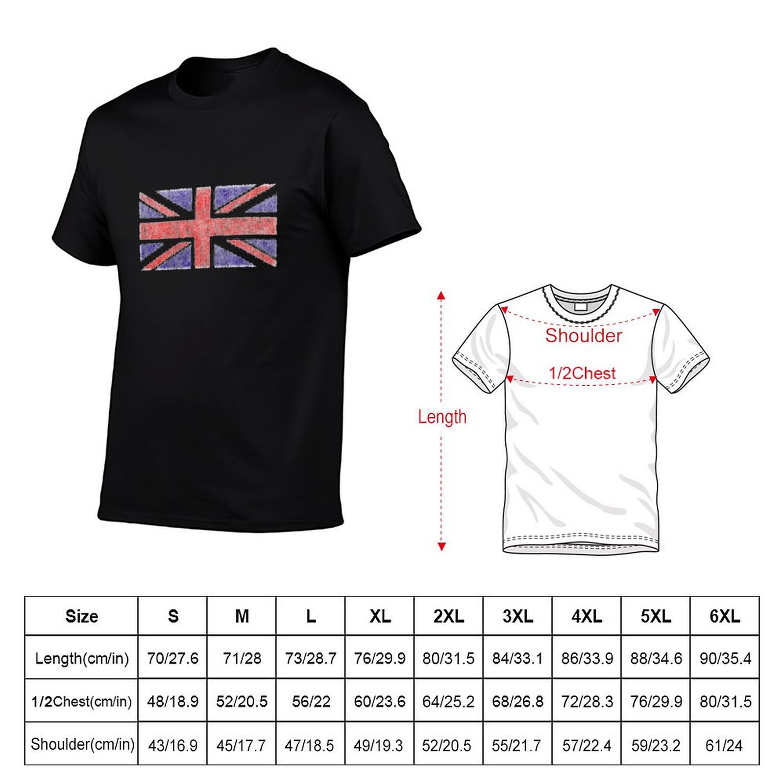 ヴィンテージ英国ユニオンジャック旗Tシャツライトアスレチック - Union Lighting & Decor のレビューと価格