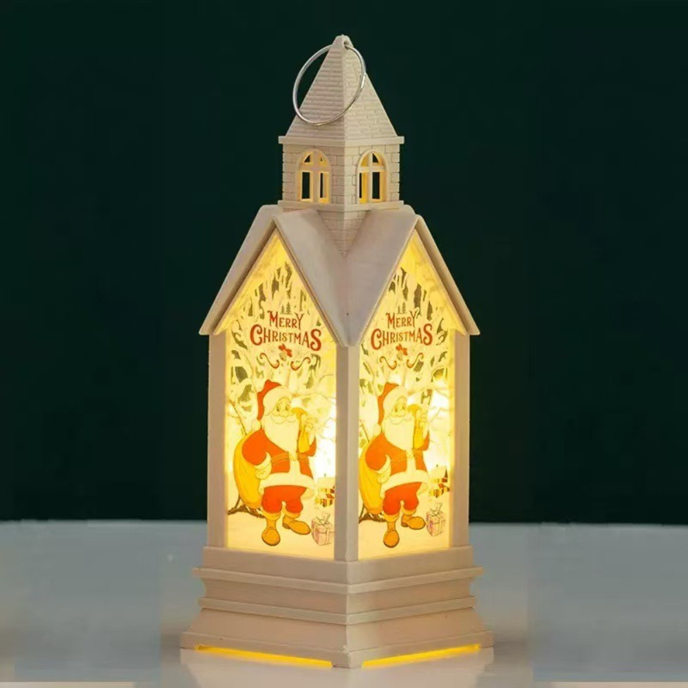 クリスマスシーズン子供用置物城ベッドサイドナイトライト暖かい - Elements Lighting Decor のレビューと価格