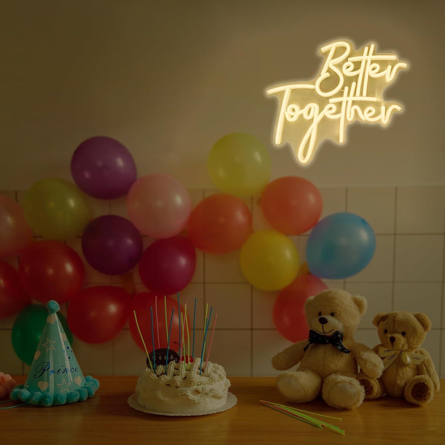 Better Together ネオンサイン USB 調光可 - Lighting Decor Wedding のレビューと価格