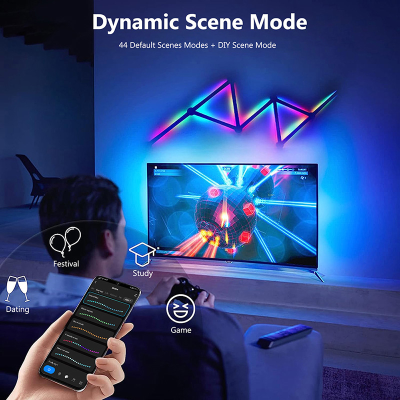 スマートRGBウォールランプ、Bluetoothアプリ接続L - Lighting Decor Ideas のレビューと価格