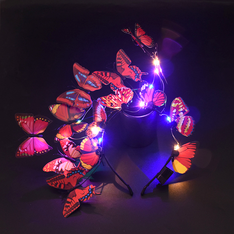 女性と女の子のための蝶の形をしたヘッドバンド,派手な形,ピン - Lighting Decor Wedding のレビューと価格