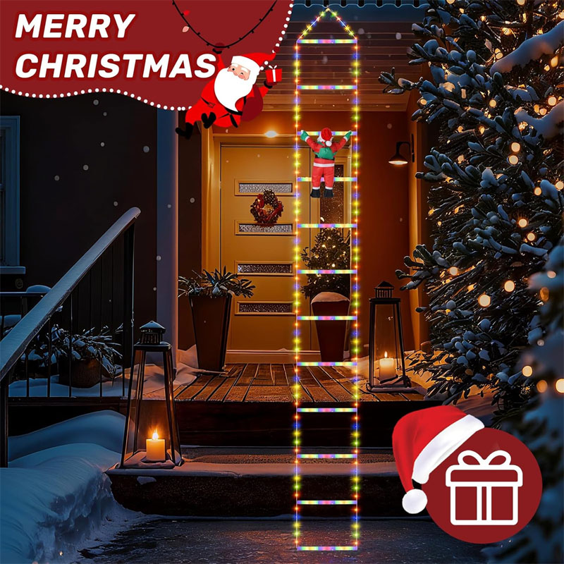 LEDクリスマスライト クリスマス装飾用はしご型ライトストリ - Lighting Decor Outdoor のレビューと価格