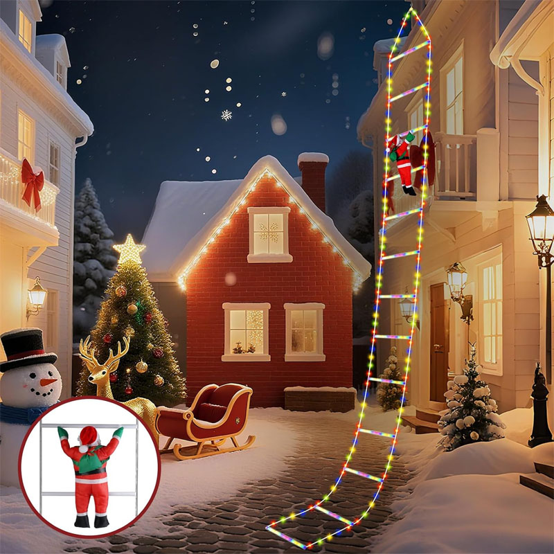 LEDクリスマスライト クリスマス装飾用はしご型ライトストリ - Lighting Decor Outdoor のレビューと価格