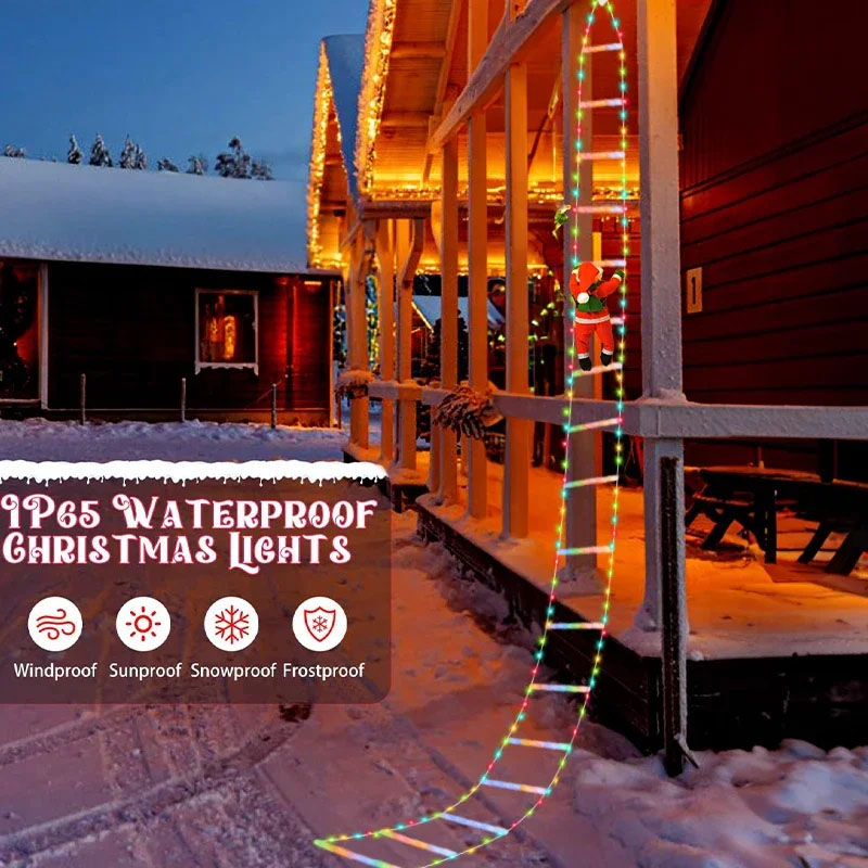 LEDクリスマスライト クリスマス装飾用はしご型ライトストリ - Lighting Decor Outdoor のレビューと価格