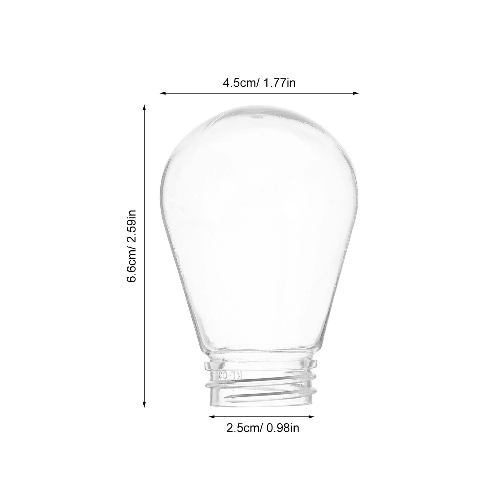 30個入り透明電球カバー、ストリングライト装飾用プラスチック - Lighting Decoration Stand のレビューと価格