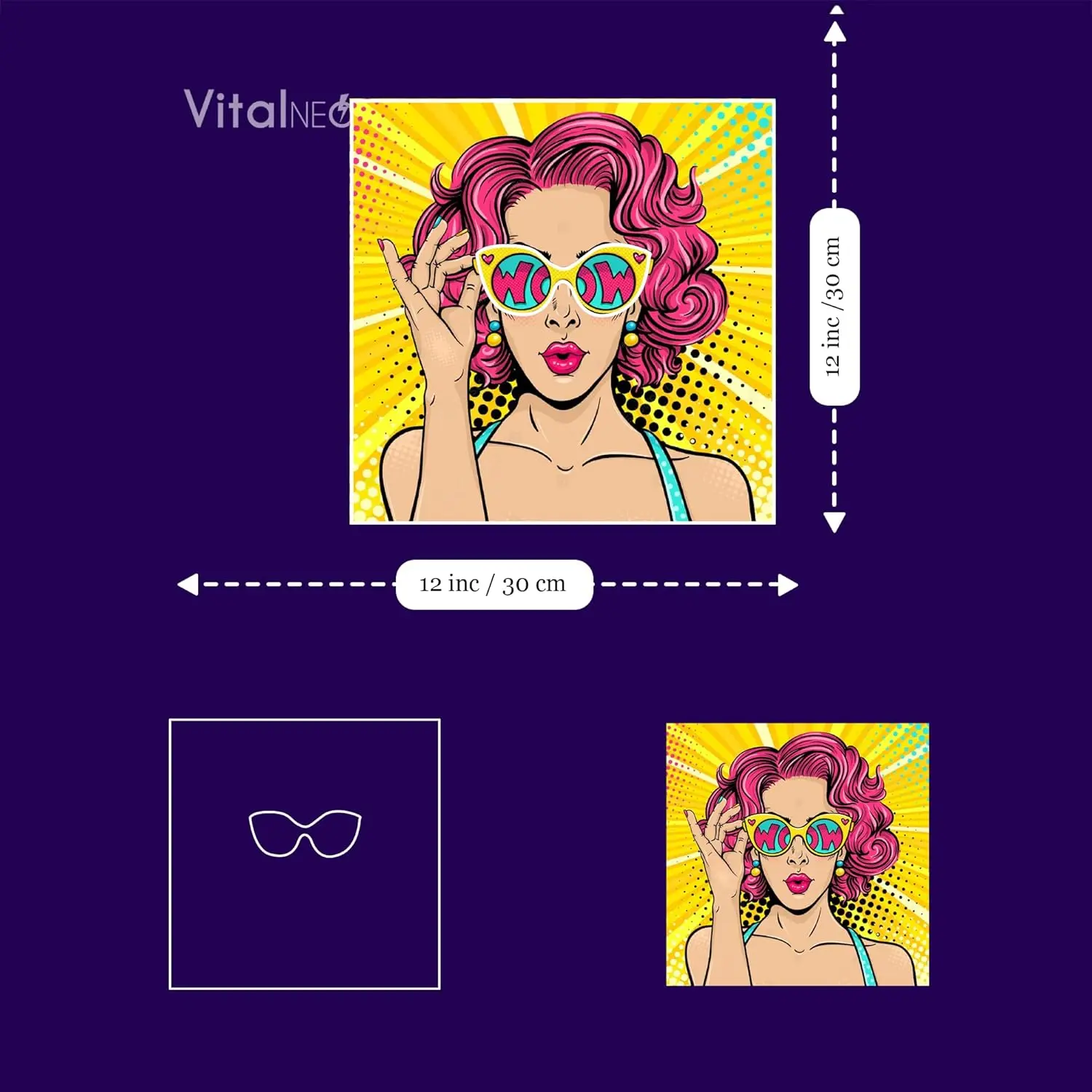 Wow Lady Uv Pop ネオンサイン コミックポップ - Lighting Decor Wow のレビューと価格