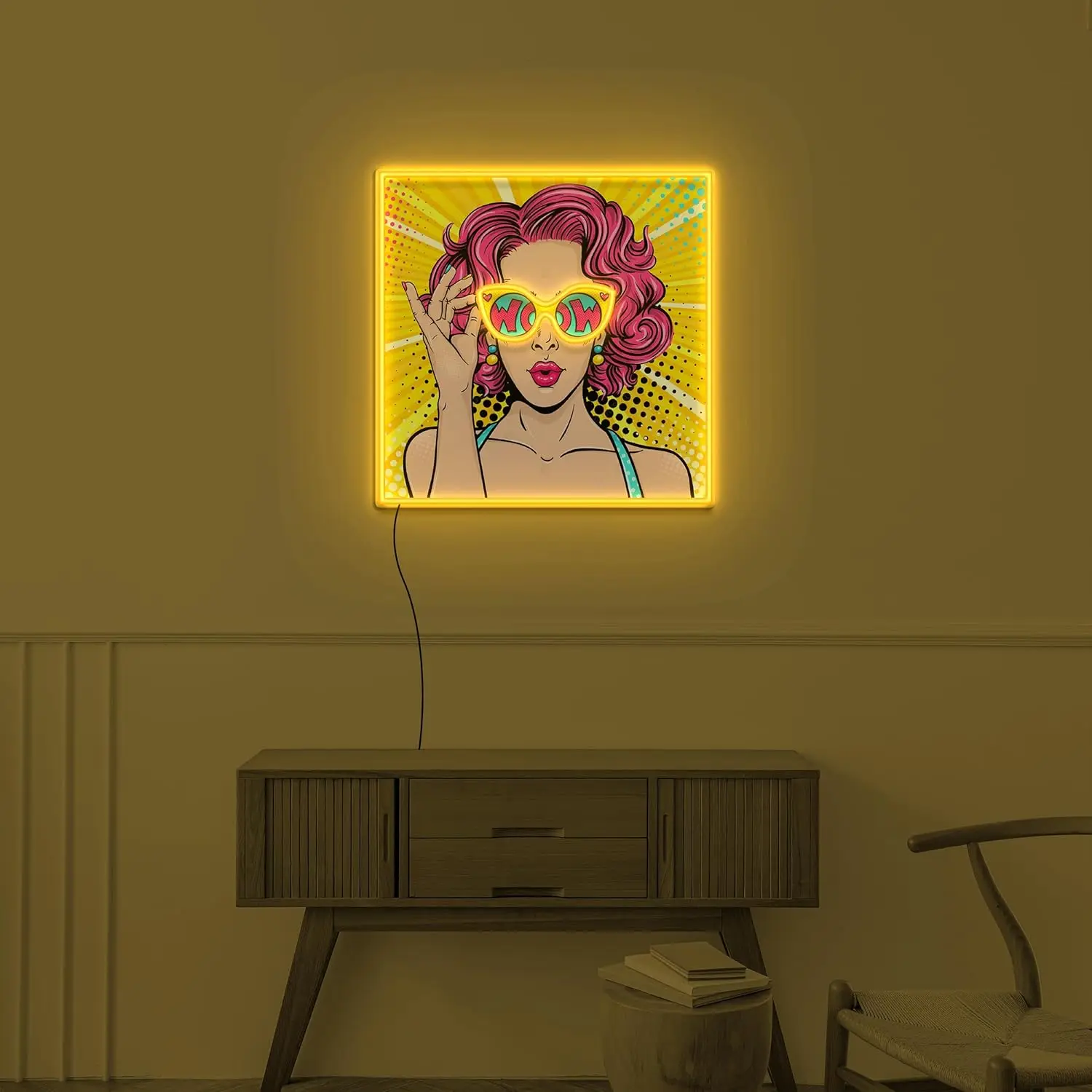 Wow Lady Uv Pop ネオンサイン コミックポップ - Lighting Decor Wow のレビューと価格
