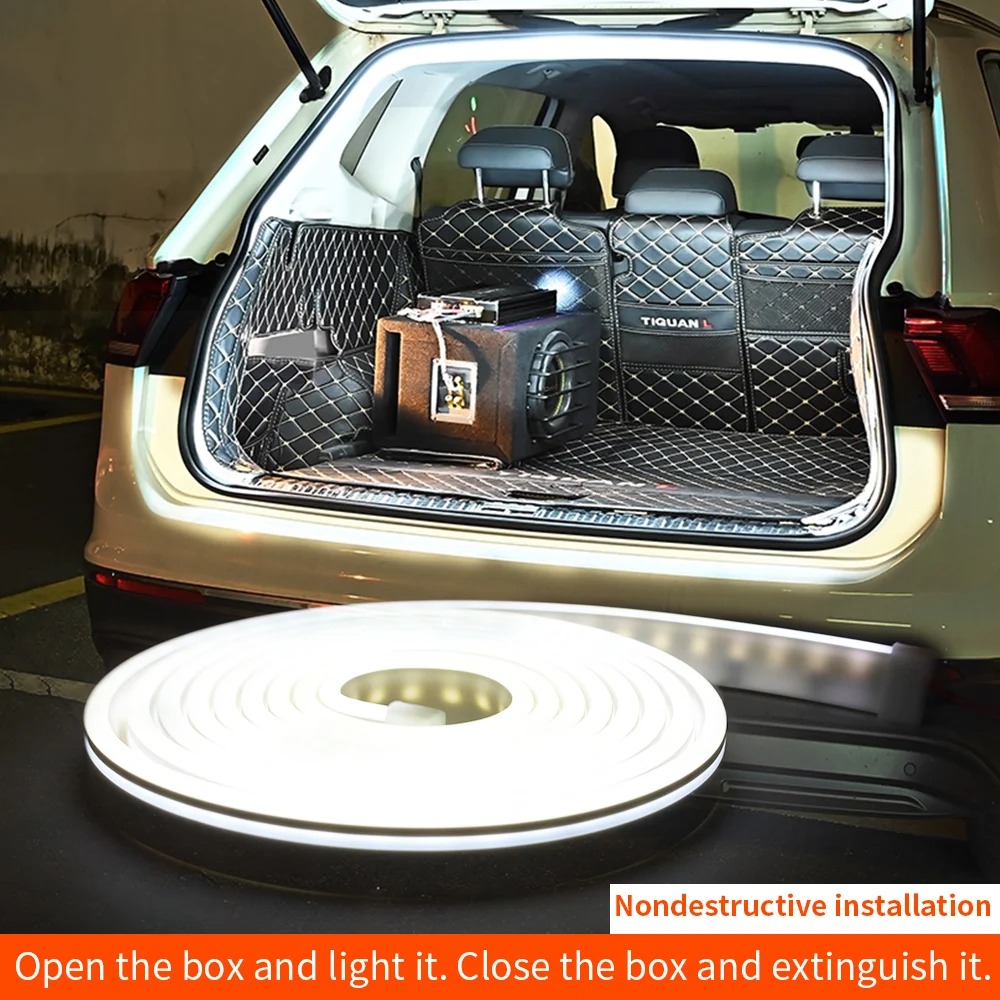 車の高輝度トランク照明アンビエントライト 2/4 メートルイ - Lighting Bolt Decor のレビューと価格