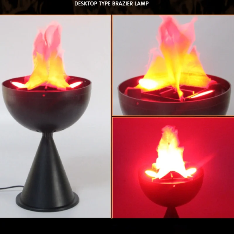 3Dフェイクフレームランプシミュレーション火鉢装飾電気炎ライ - Lighting Decor House のレビューと価格