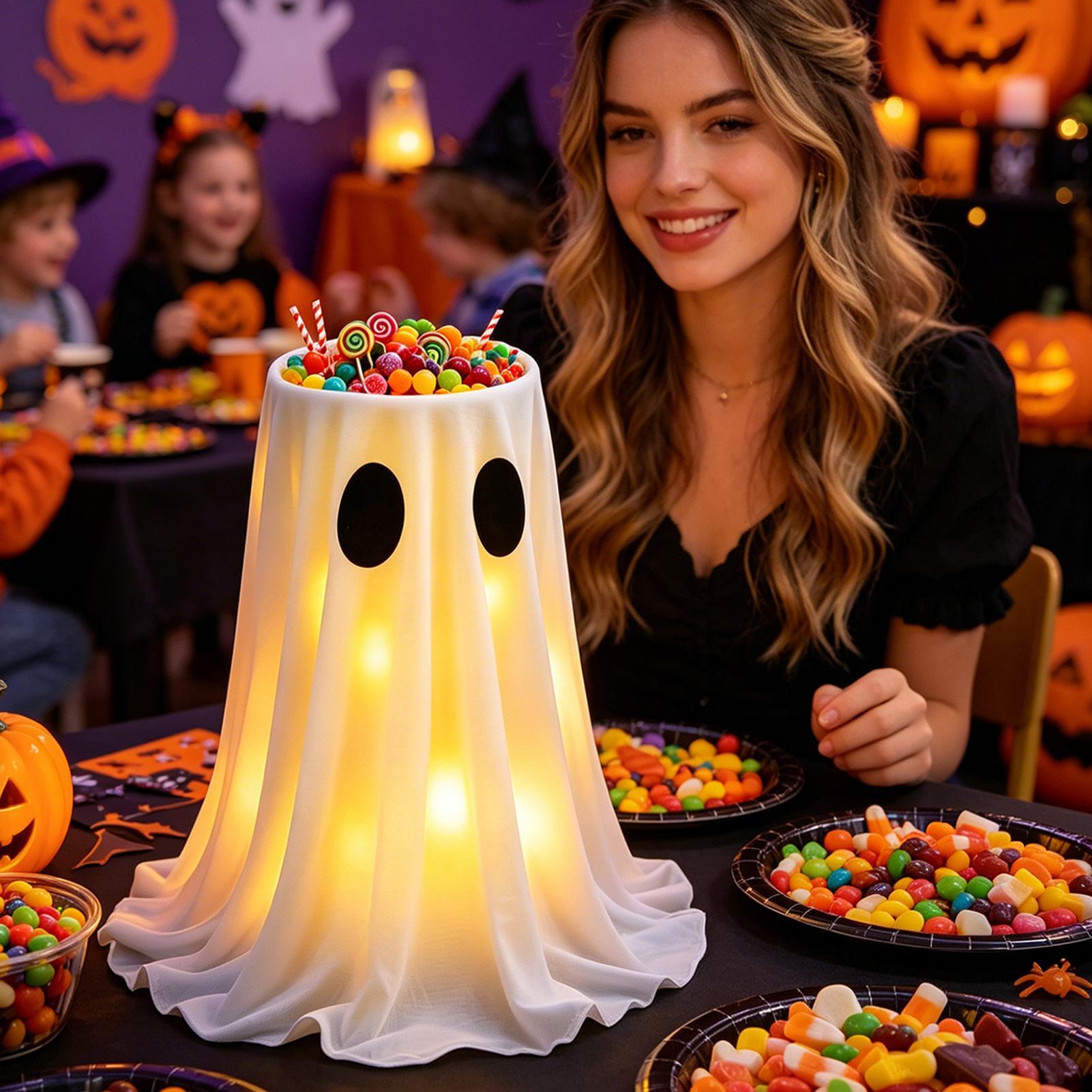 ライトアップゴーストデコレーション 8モードLEDライト付き - Lighting Decoration Stand のレビューと価格