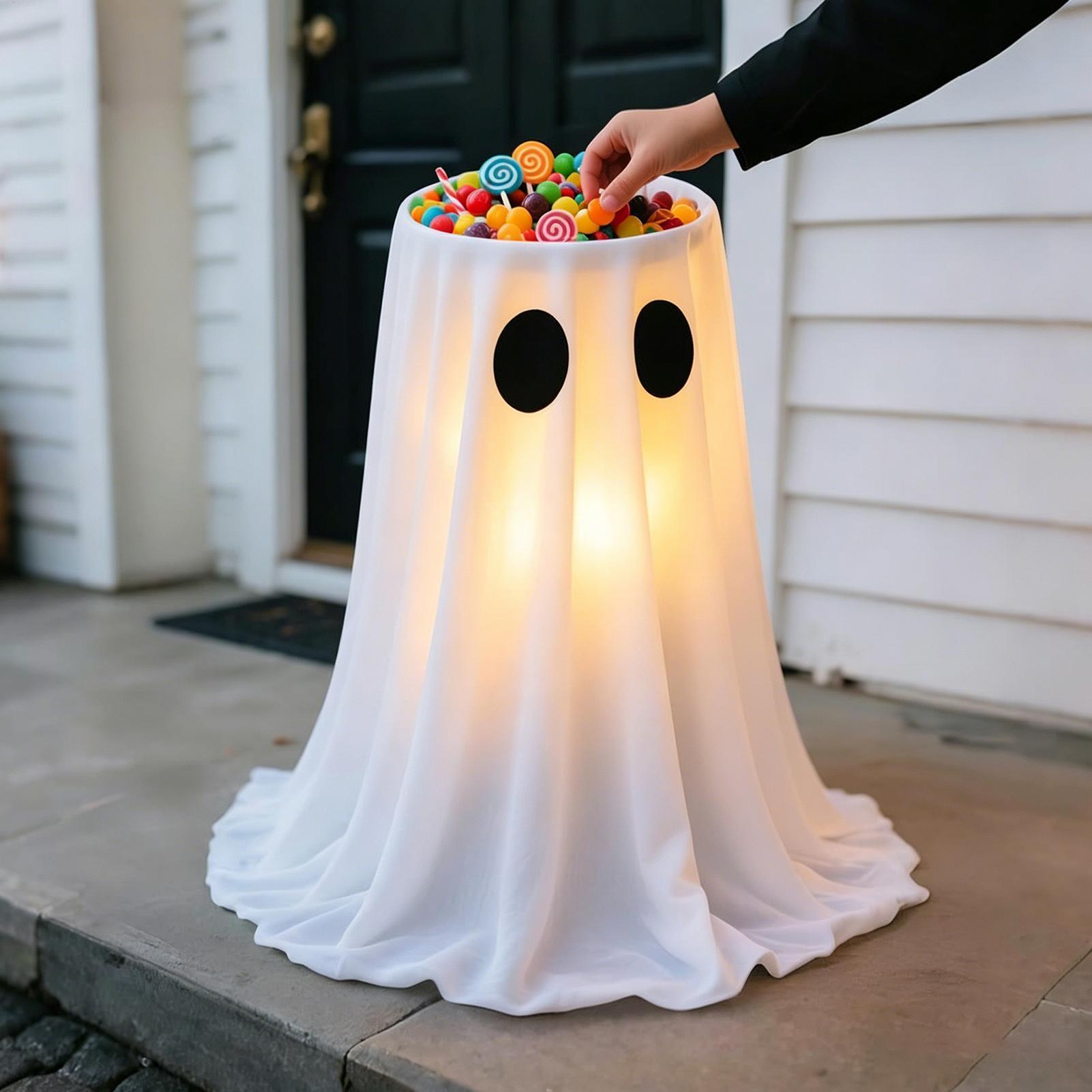 ライトアップゴーストデコレーション 8モードLEDライト付き - Lighting Decoration Stand のレビューと価格