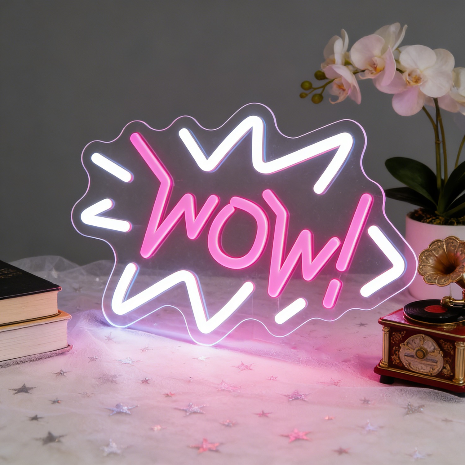 Wow ネオンサイン LED ポップアート マーキーライト  - Lighting Decor Wow のレビューと価格