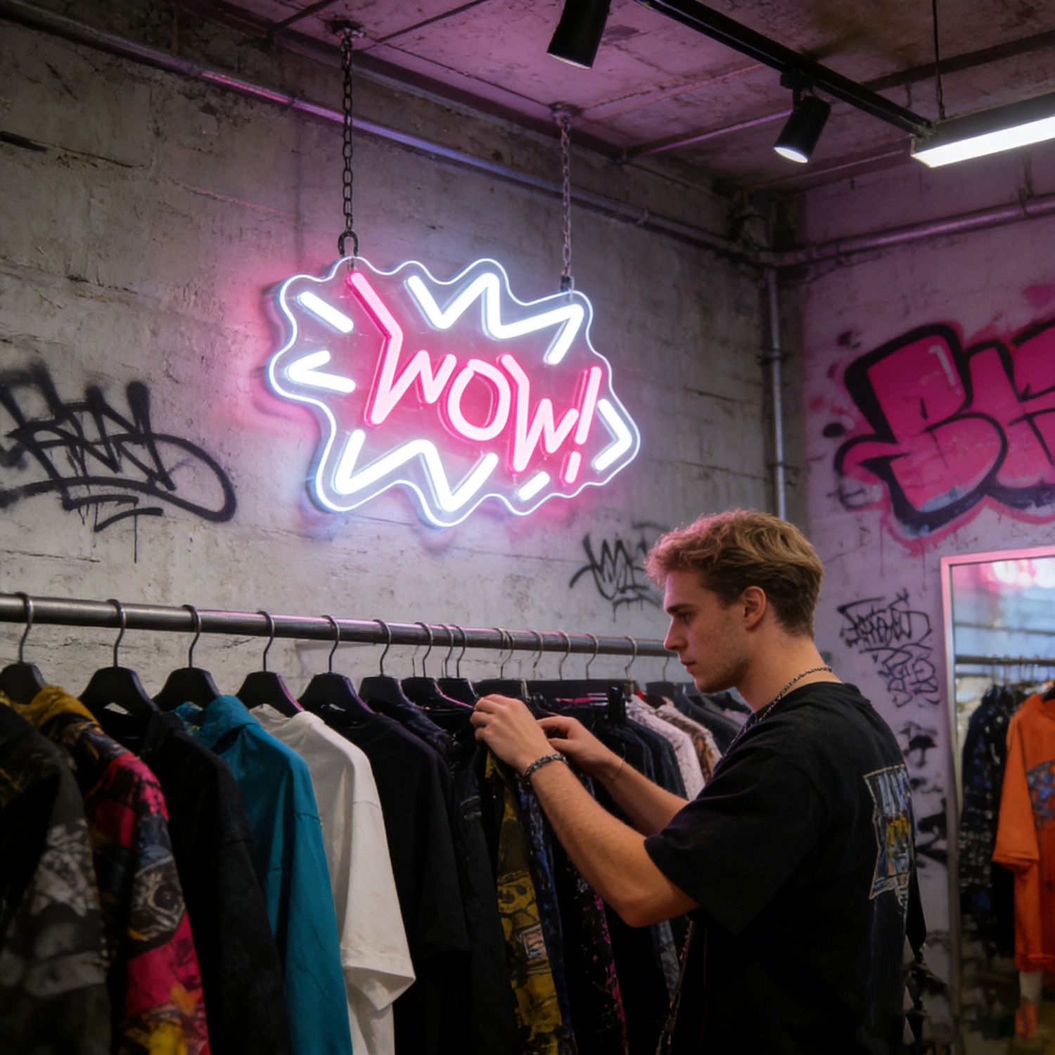 Wow ネオンサイン LED ポップアート マーキーライト  - Lighting Decor Wow のレビューと価格