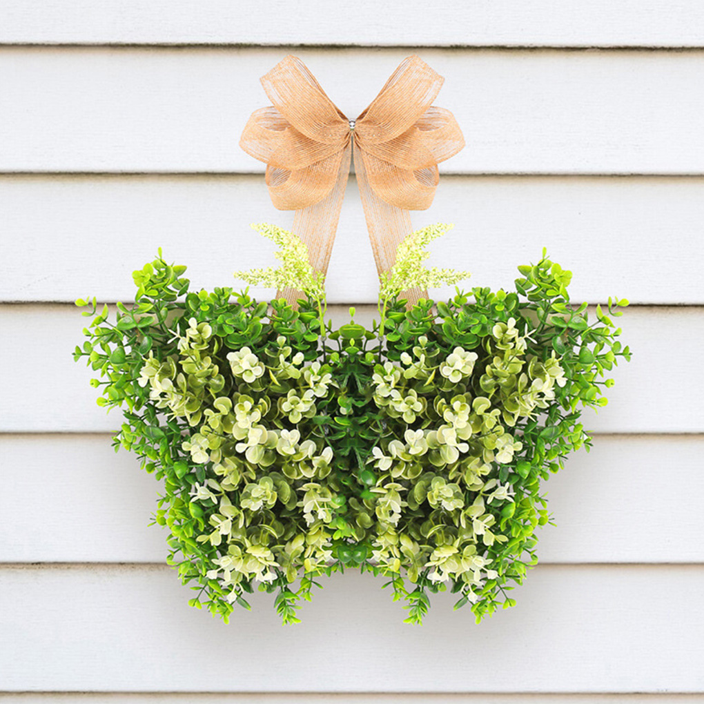 春のライト付きリースドアリング、蝶の要素を備えた鮮やかな花の - Elements Lighting Decor のレビューと価格
