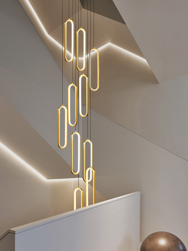 楕円形のペンダントランプモダンな屋根裏部屋ペンダントライトミ - Restaurant Lighting Decoration のレビューと価格