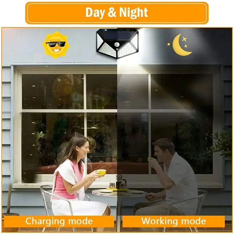 100LED屋外ソーラーガーデンライト、屋外モーションセンサ - Lighting Decor Outdoor のレビューと価格